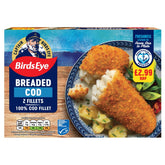 Bird's eye Birds Eye - Breaded Cod 2 Fillets - 200g